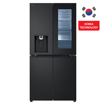 Front view|LG Refrigerator, 2 Doors 423 Liter, Instaview|GC-X22FFQRB